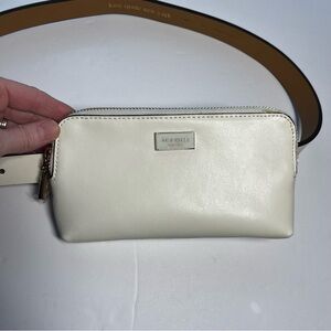 NWOT Kate Spade Belt Bag White Zipper